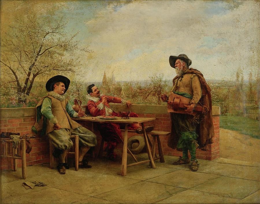Springtime on the Terrace by Ernest Meissonier
