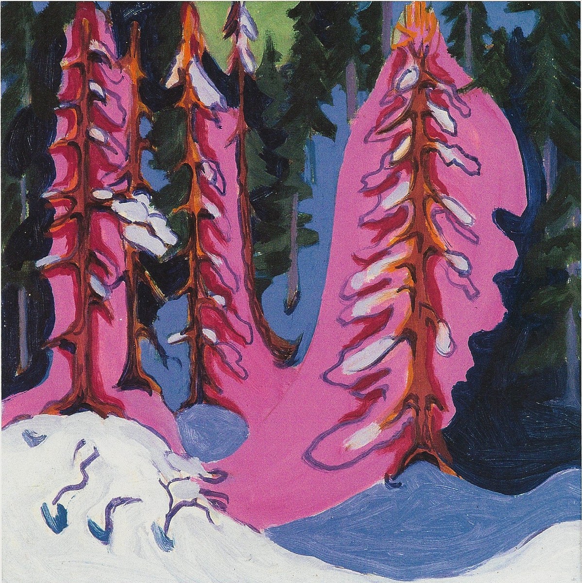 At the Forest Edge by Ernst Ludwig Kirchner