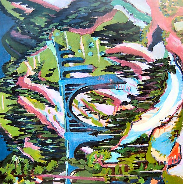 Bridge in Wiesen by Ernst Ludwig Kirchner