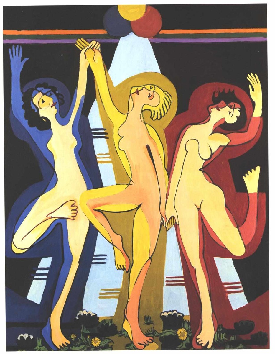 Colourful Dance by Ernst Ludwig Kirchner