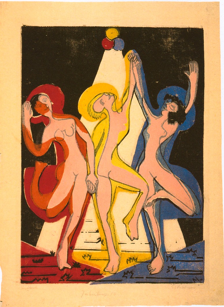 Colourful Dance by Ernst Ludwig Kirchner