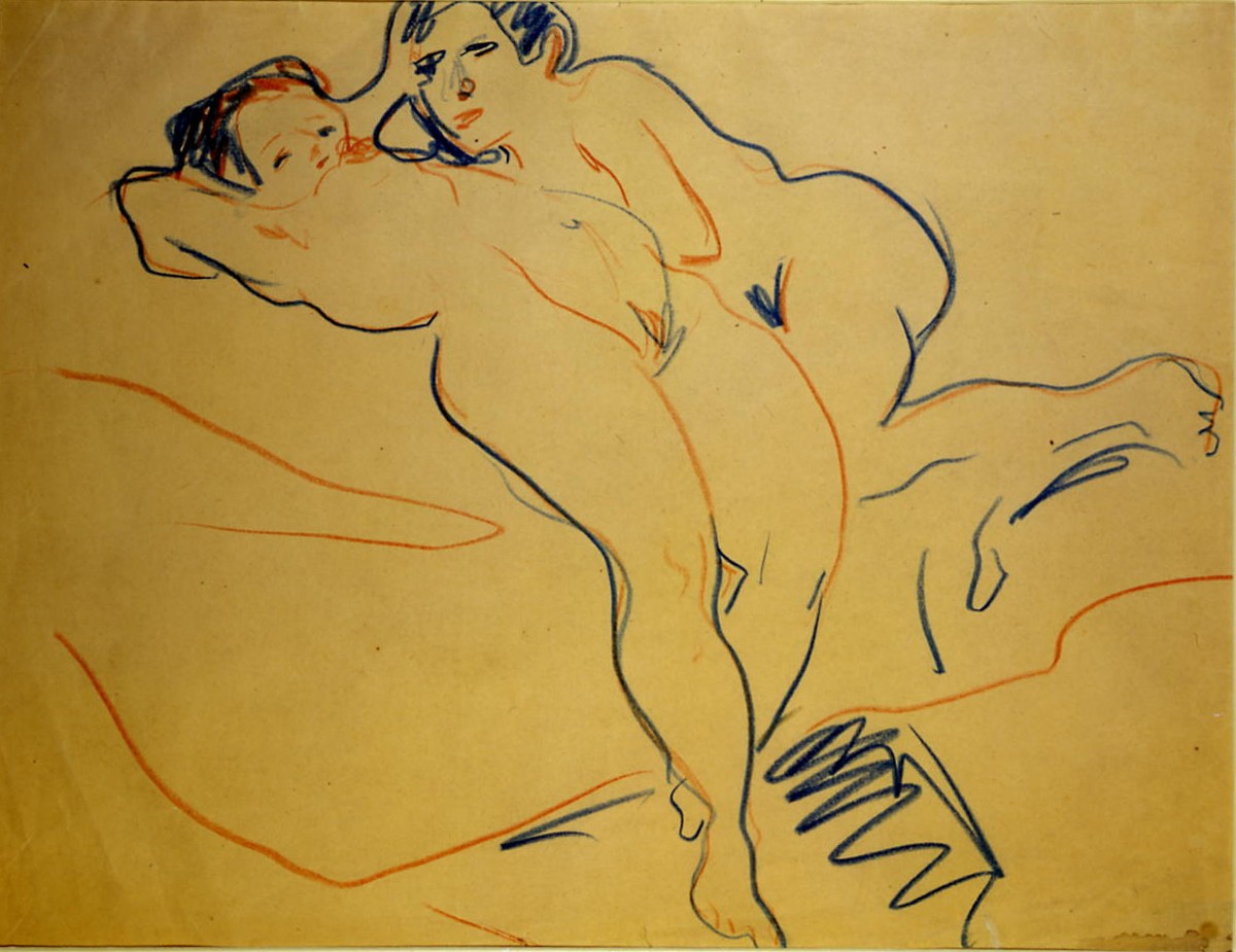 Couple by Ernst Ludwig Kirchner