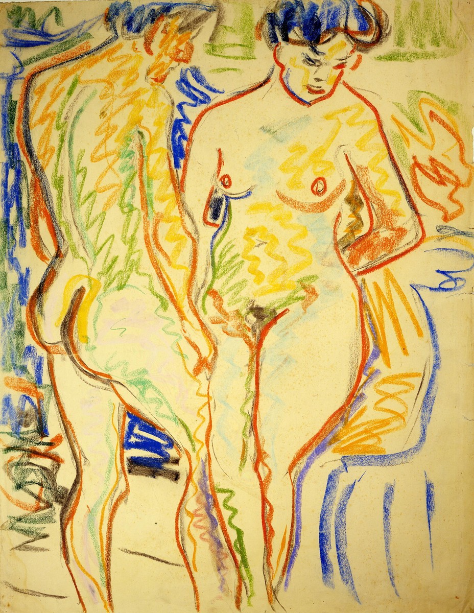 Couple by Ernst Ludwig Kirchner