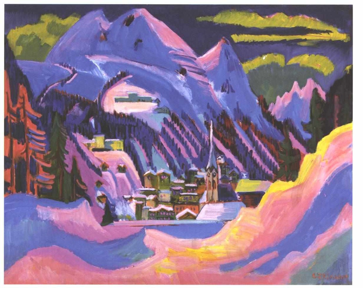 Davos in Snow by Ernst Ludwig Kirchner