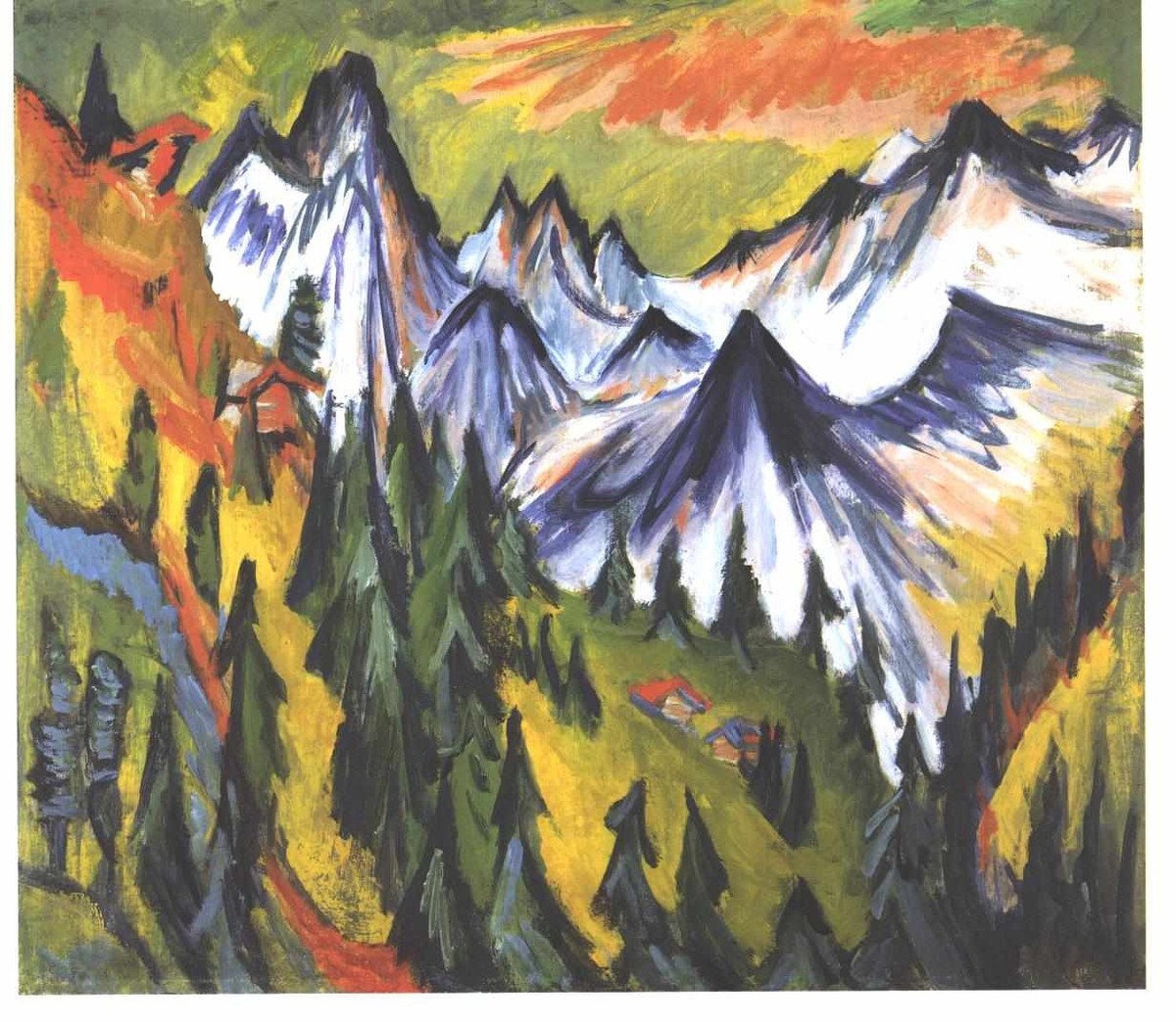 Mountain Top by Ernst Ludwig Kirchner