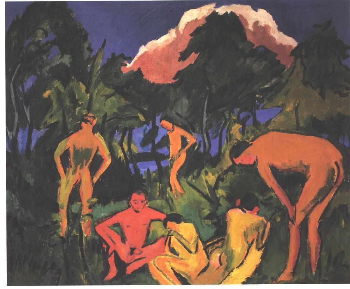 Nudes in the Sun by Ernst Ludwig Kirchner