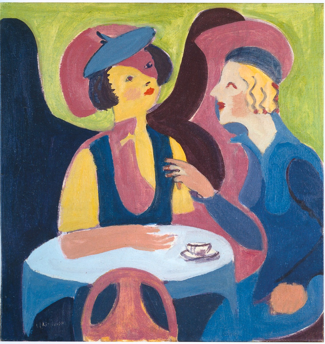 Two Women in a Cafe by Ernst Ludwig Kirchner