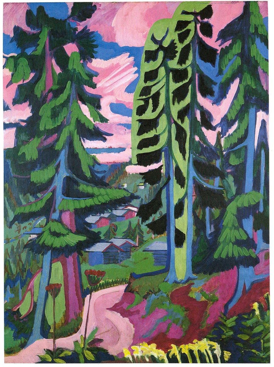 Wildboden Mountains Forest by Ernst Ludwig Kirchner