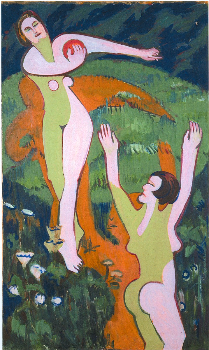Women Playing with a Ball by Ernst Ludwig Kirchner