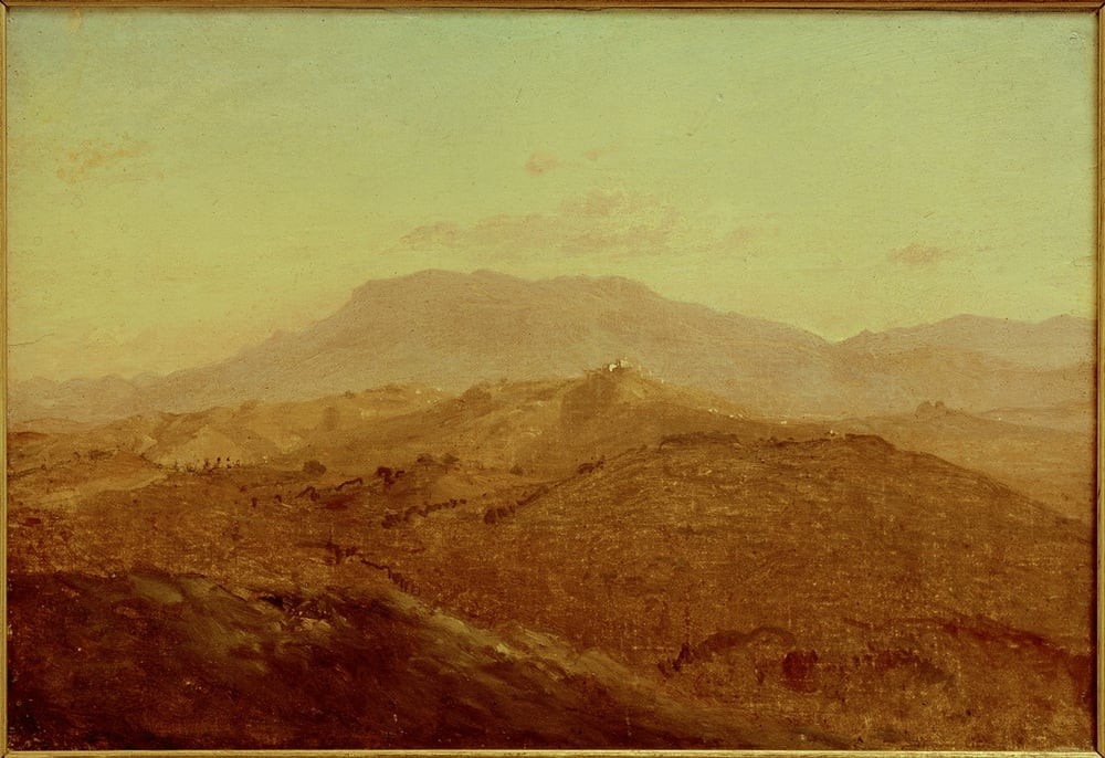 View from Olevano to Paliano by Ernst Meyer