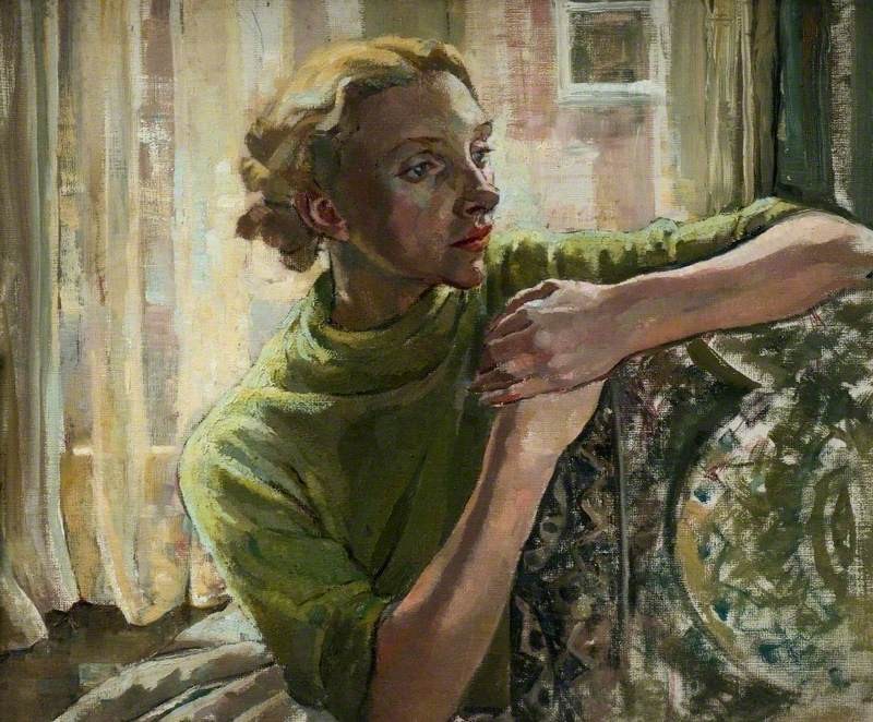At a Sunny Window by Ethel Léontine Gabain