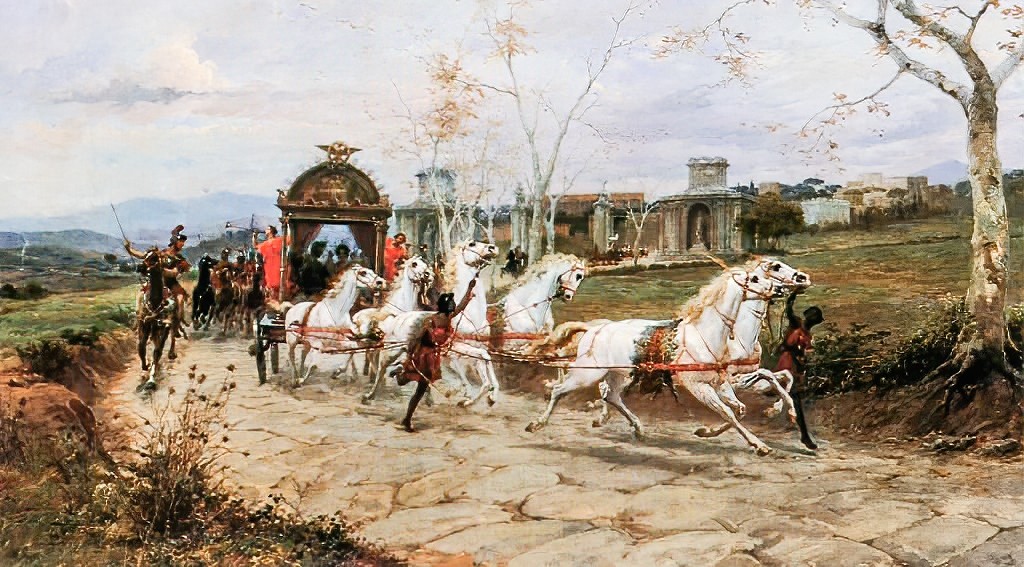 Arrival of Caesar by Ettore Forti