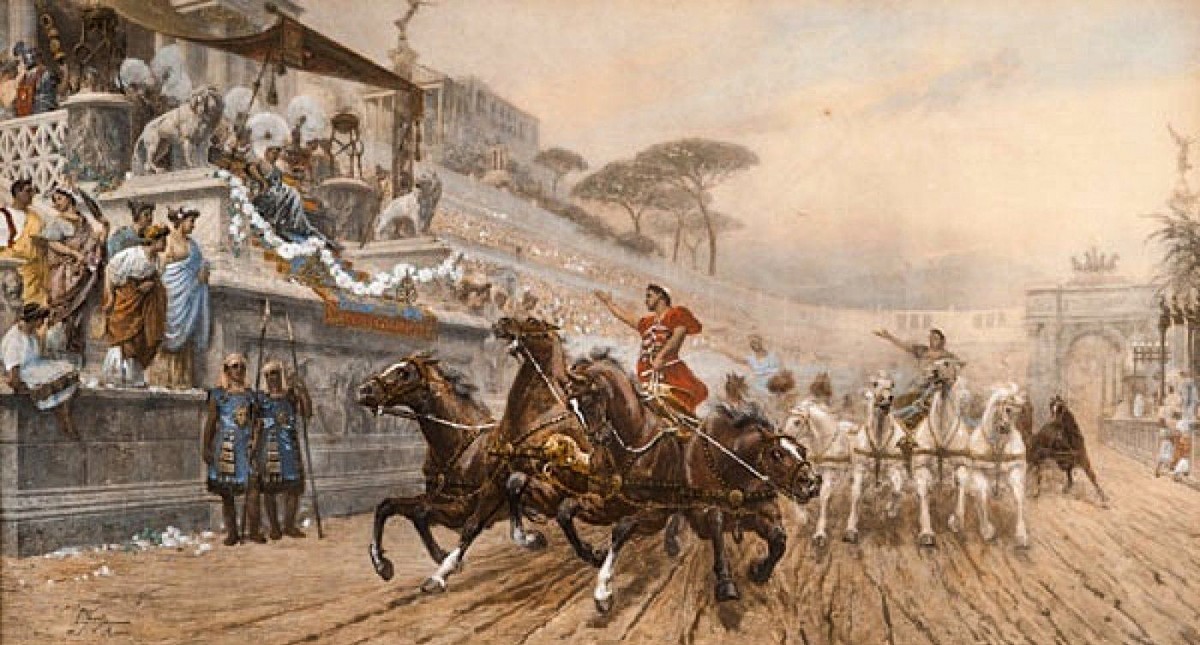 Chariot Racing by Ettore Forti