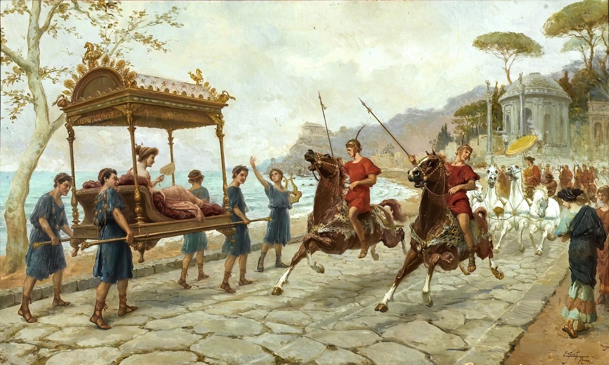 Road to Pompeii by Ettore Forti