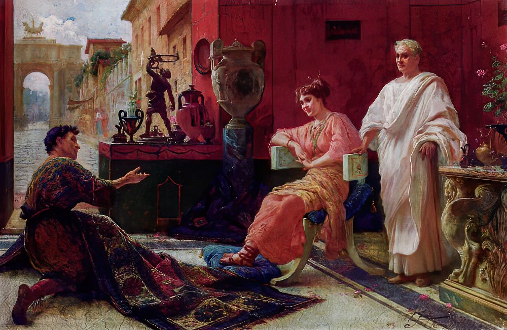 The Carpet Seller by Ettore Forti