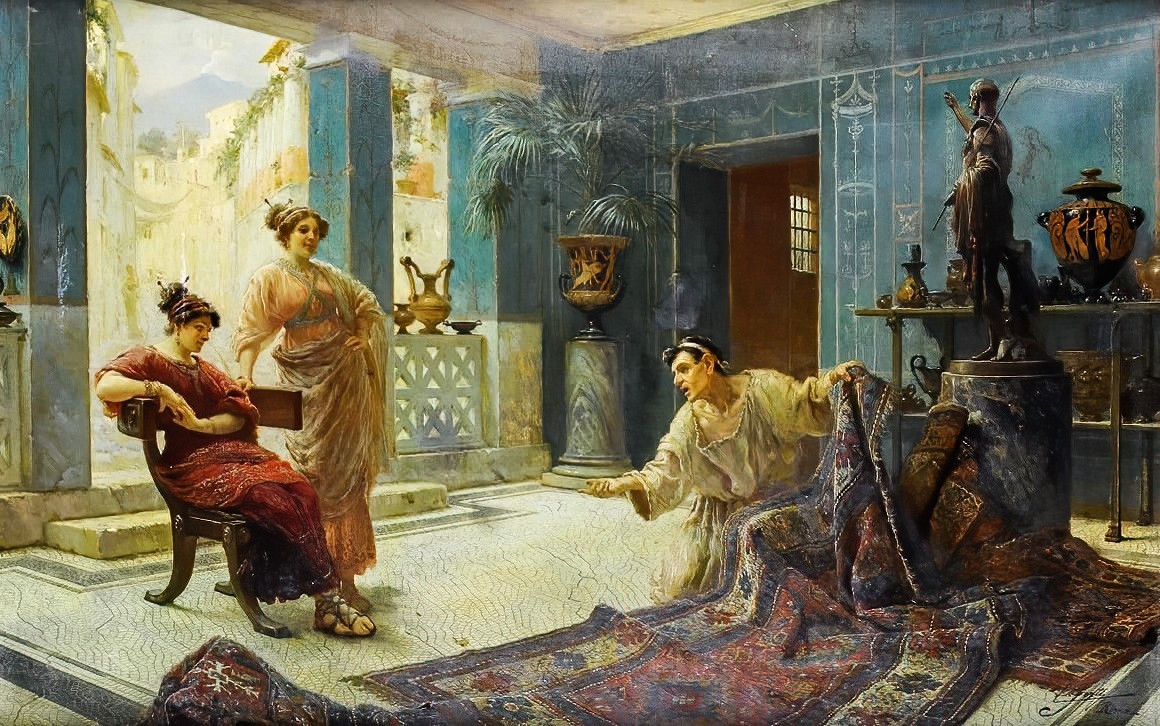The Carpet Seller by Ettore Forti