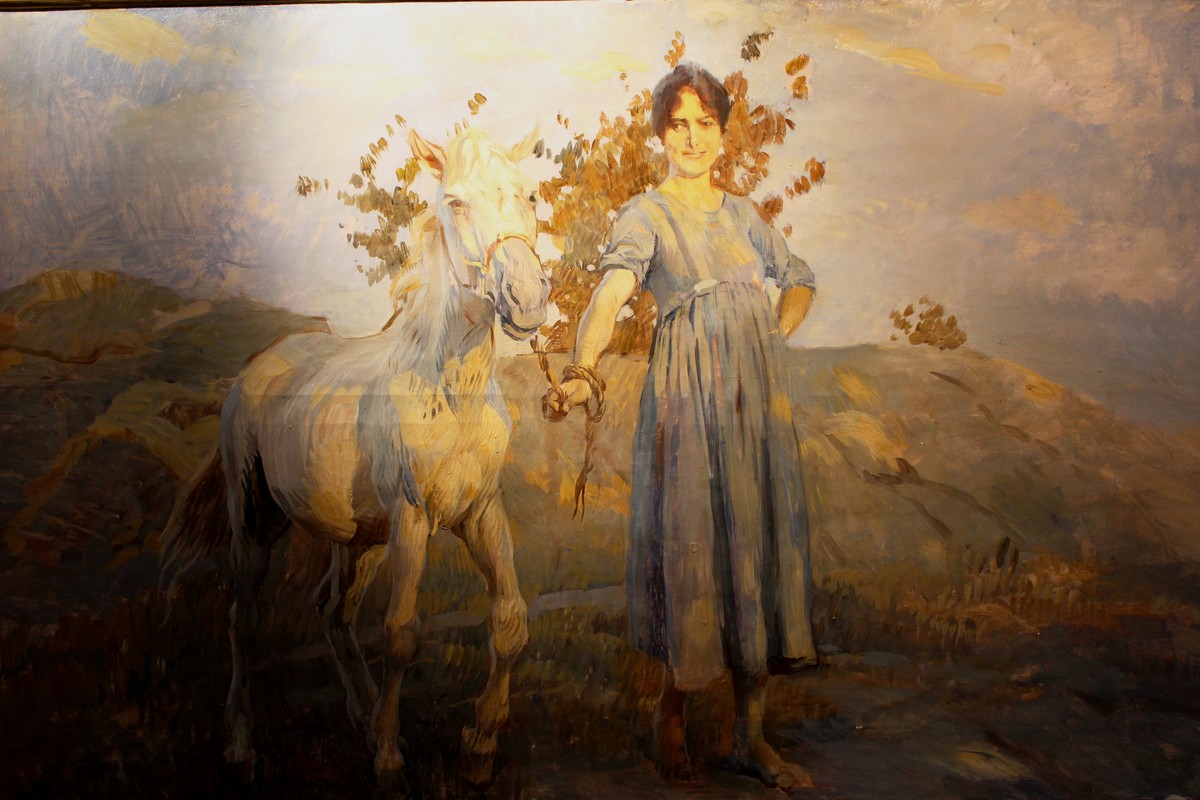 At the halter by Ettore Tito