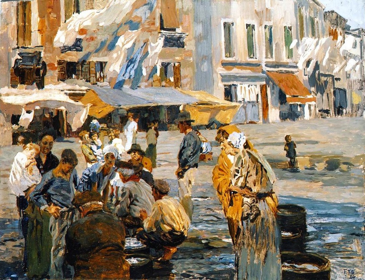 Fish Market by Ettore Tito