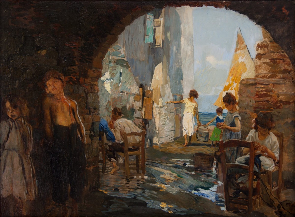 Life in Venice by Ettore Tito
