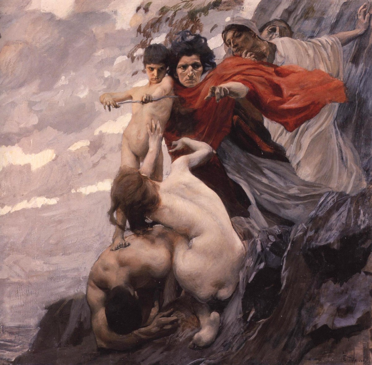 Love and the Fates by Ettore Tito