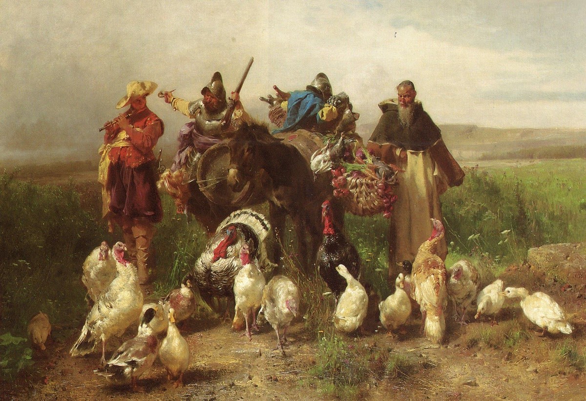 Market fair by Ettore Tito