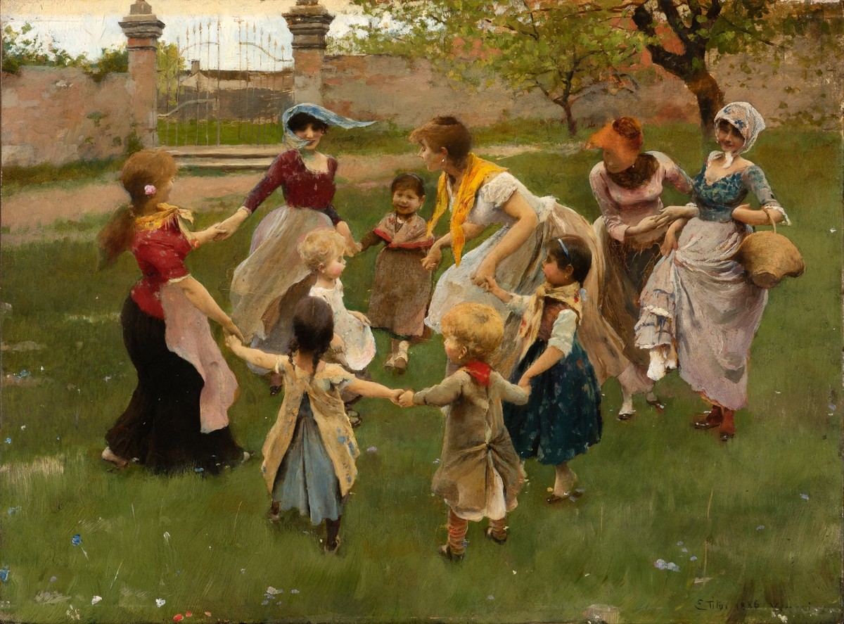 Ring a Ring O' Roses by Ettore Tito