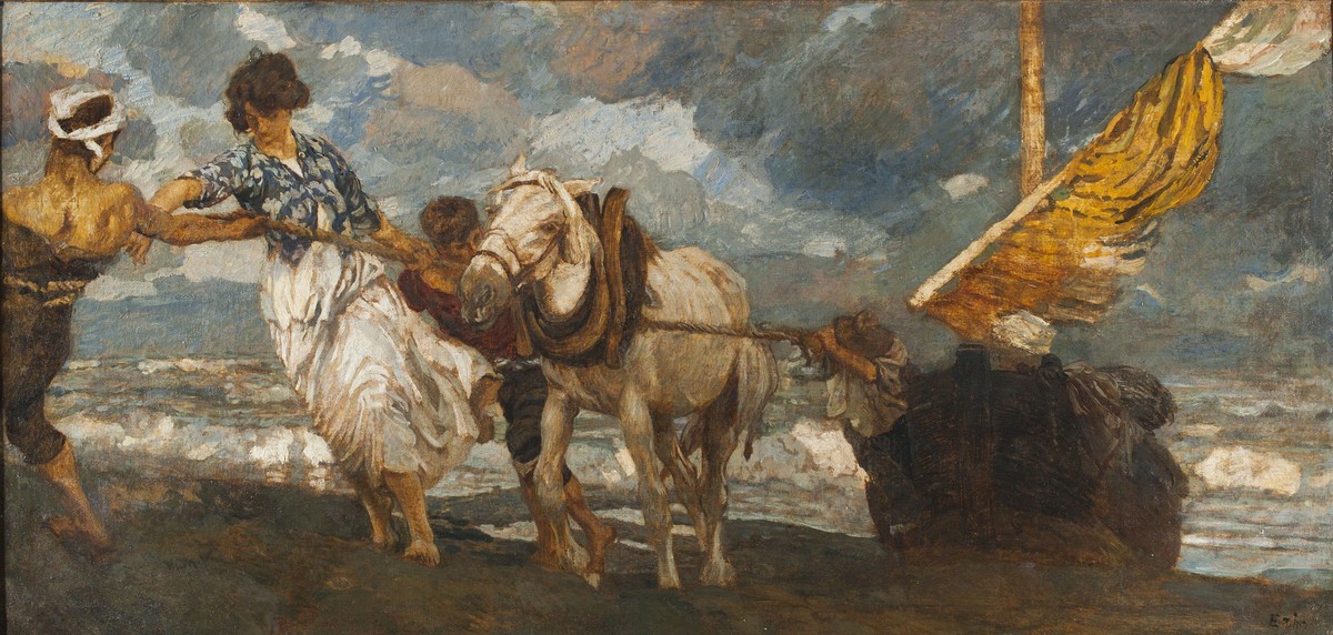 The hawser by Ettore Tito