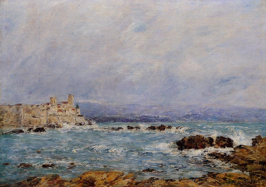 Antibes, the Rocks of the Islet by Eugene Boudin