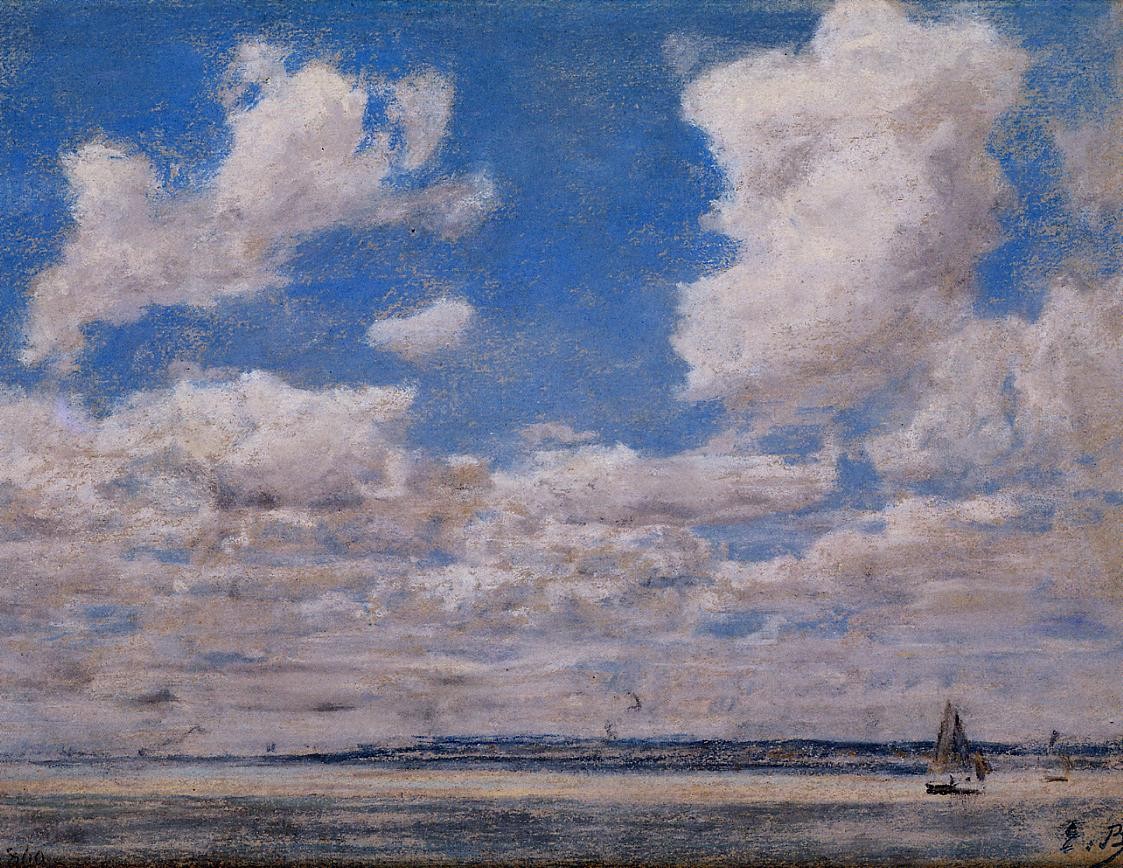 Seascape with Large Sky by Eugene Boudin