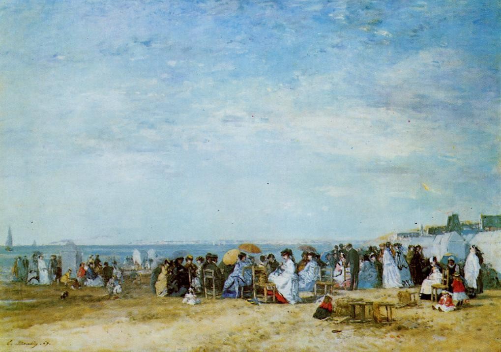 The Beach by Eugene Boudin
