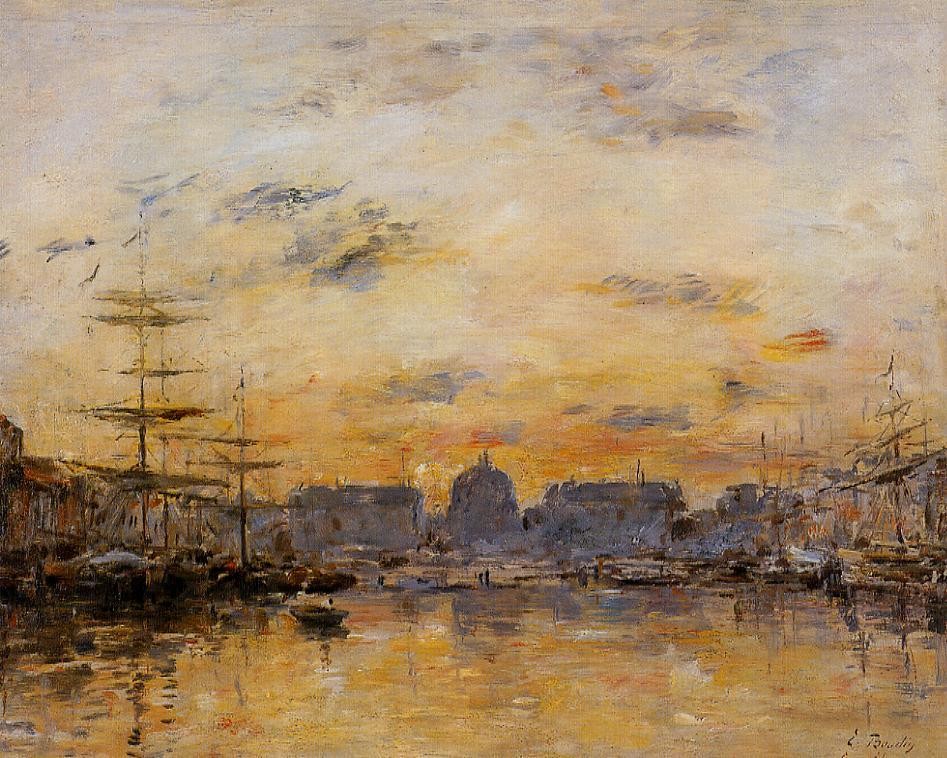 The Commerce Basin, Le Havre by Eugene Boudin
