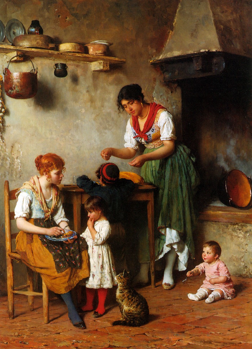 A Helping Hand by Eugene de Blaas