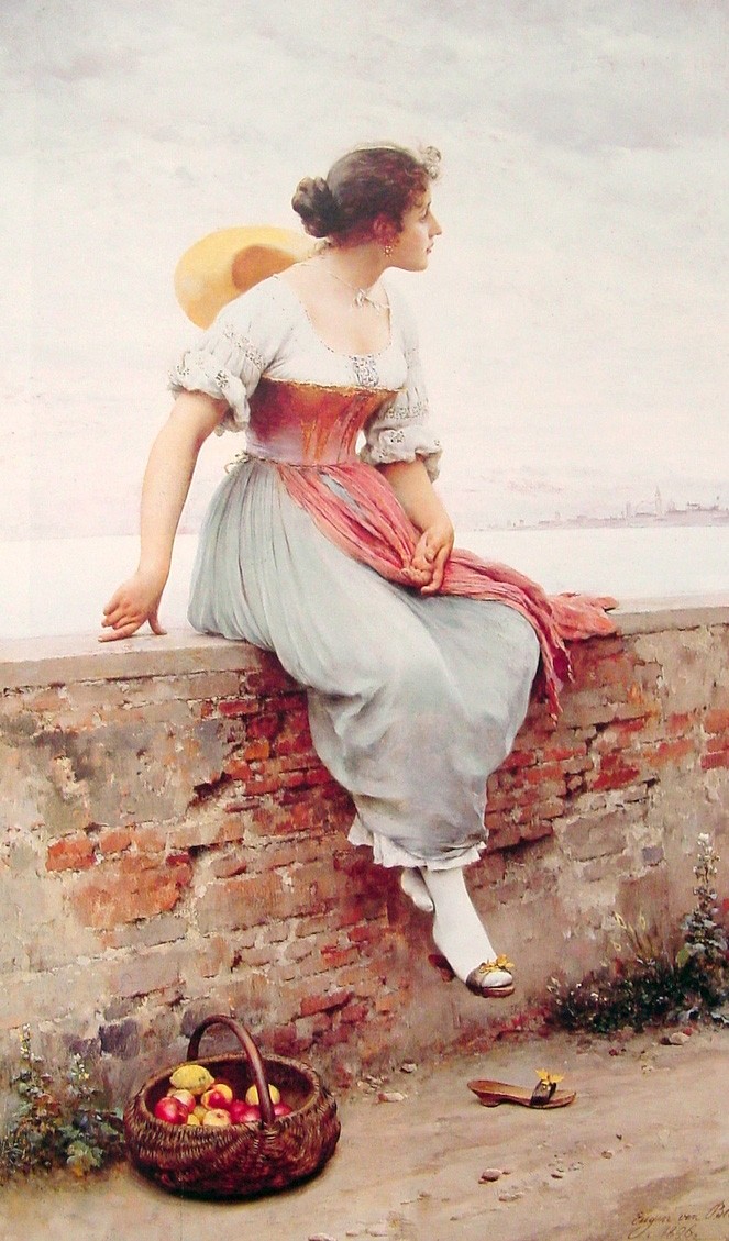 A Pensive Moment by Eugene de Blaas