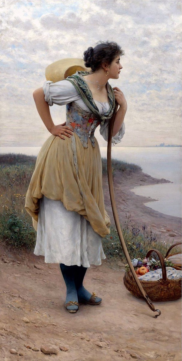 Daydreaming by Eugene de Blaas