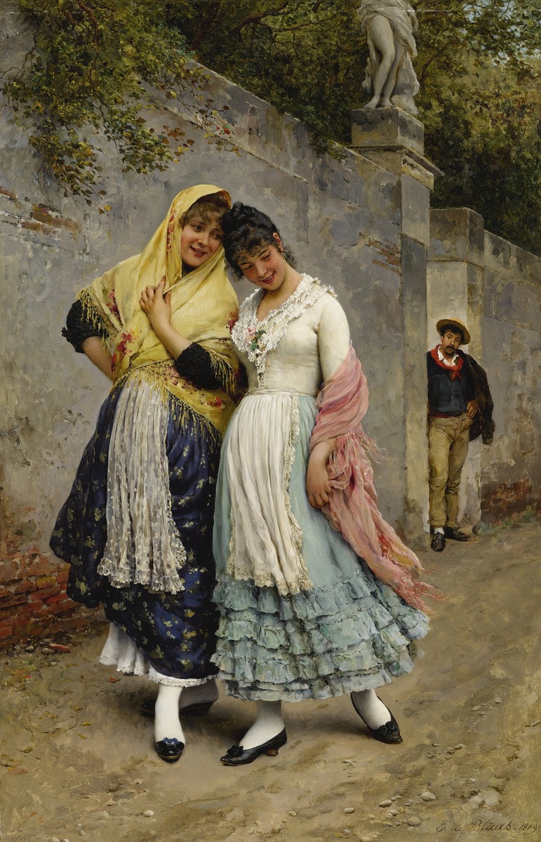 The Flirtation by Eugene de Blaas