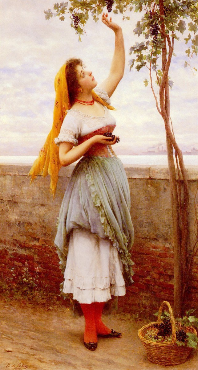 The Grape Picker by Eugene de Blaas