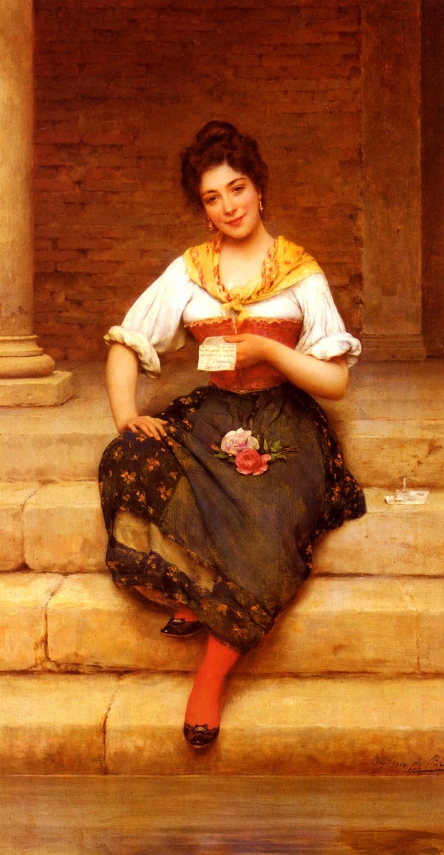 The Love Letter by Eugene de Blaas