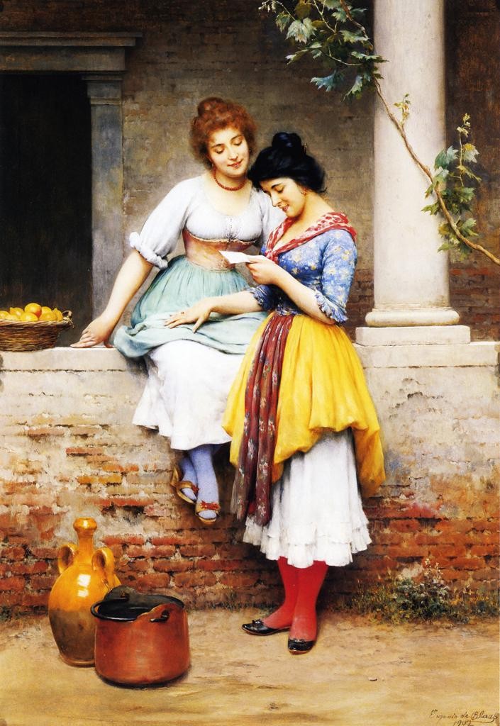 The Love Letter by Eugene de Blaas