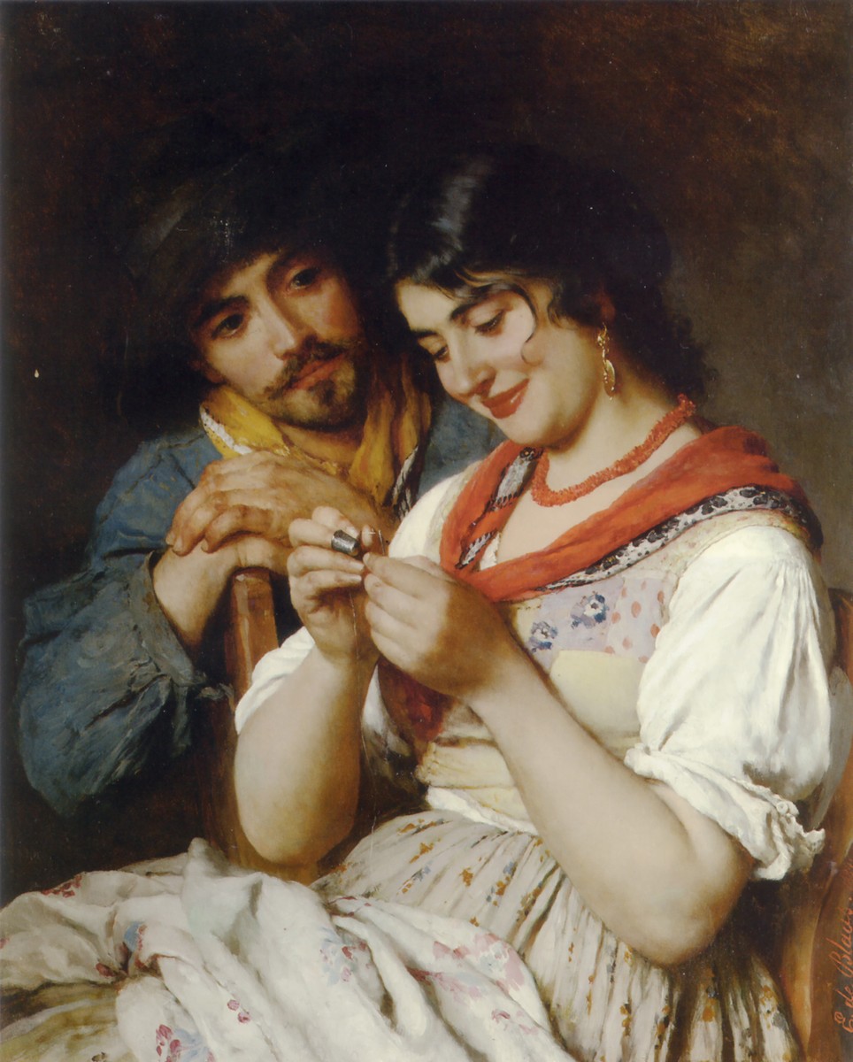 The Seamstress by Eugene de Blaas
