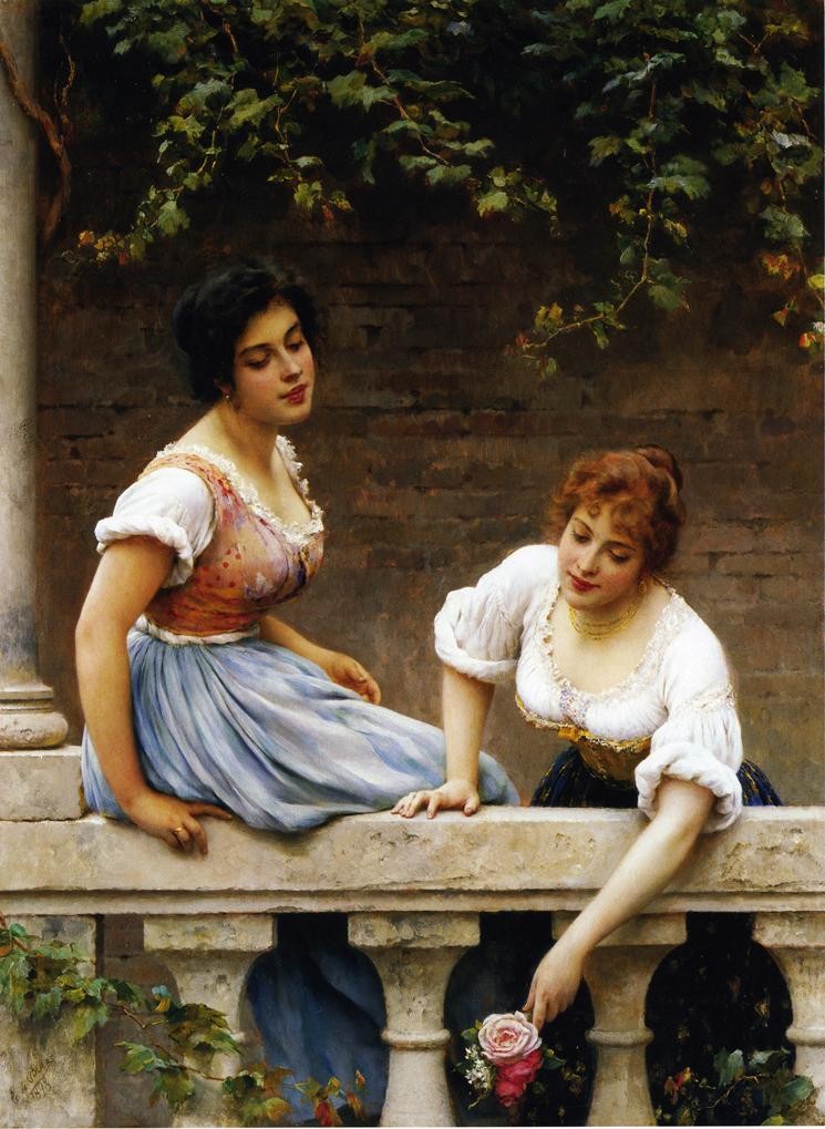 The Unseen Suitor by Eugene de Blaas