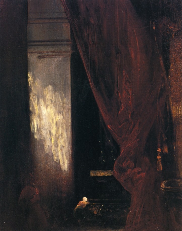 Interior of a Chapel by Eugene Delacroix