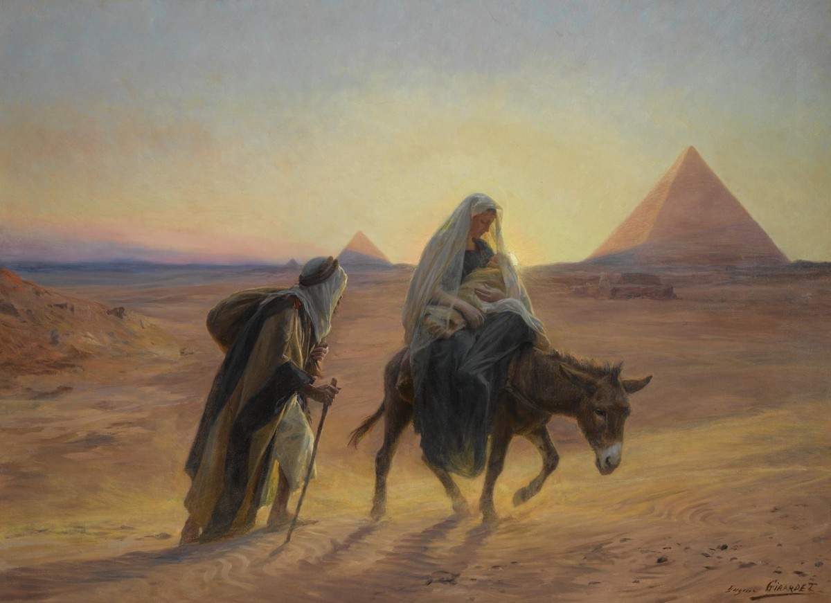 Flight into Egypt by Eugène Girardet