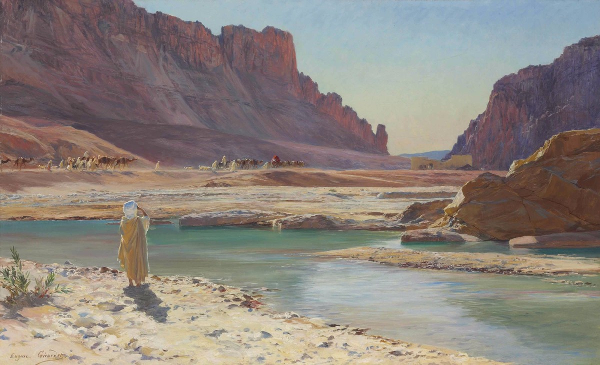 The Passing Caravan by Eugène Girardet