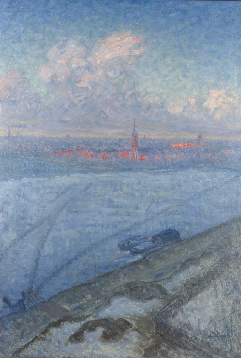 Staden I Solnedgång by Eugène Jansson