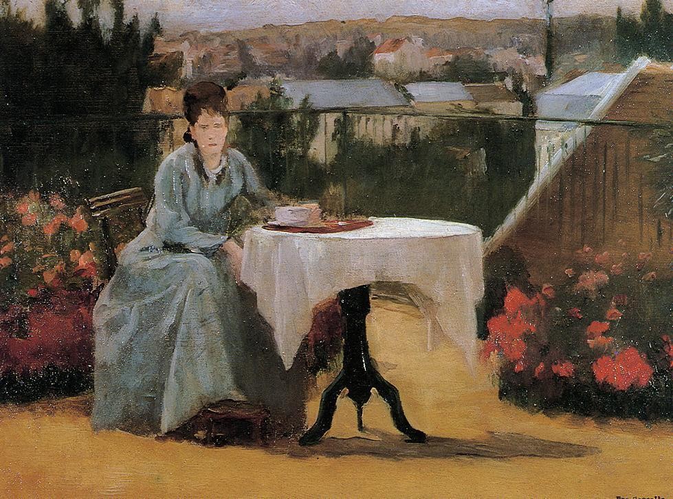 Afternoon Tea (aka On the Terrace) by Eva Gonzales