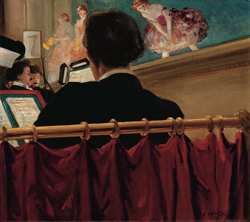 The Orchestra Pit: Old Proctor's Fifth Avenue Theater by Everett Shinn