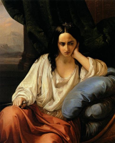 Revenge in a harem (The Greek woman) - Copy of "The Greek woman" by Giacomo Trécourt by Federico Faruffini