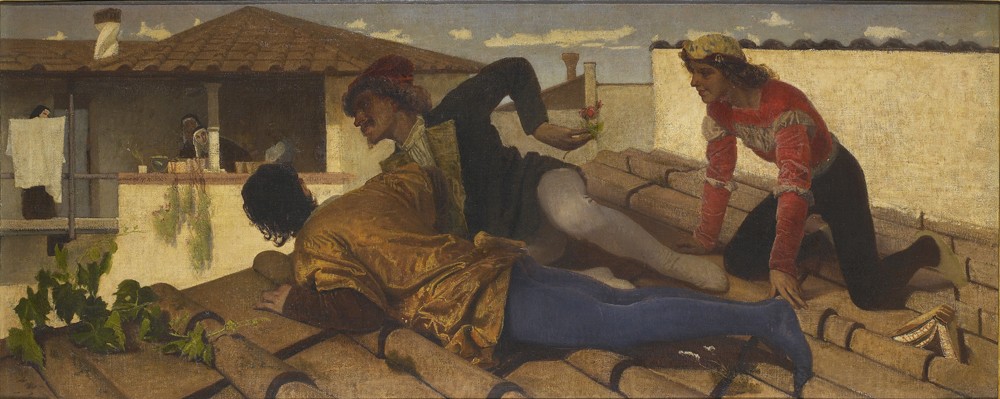 The pupils of the Alciato by Federico Faruffini