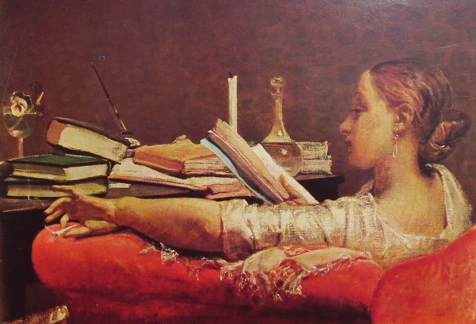 The reader by Federico Faruffini