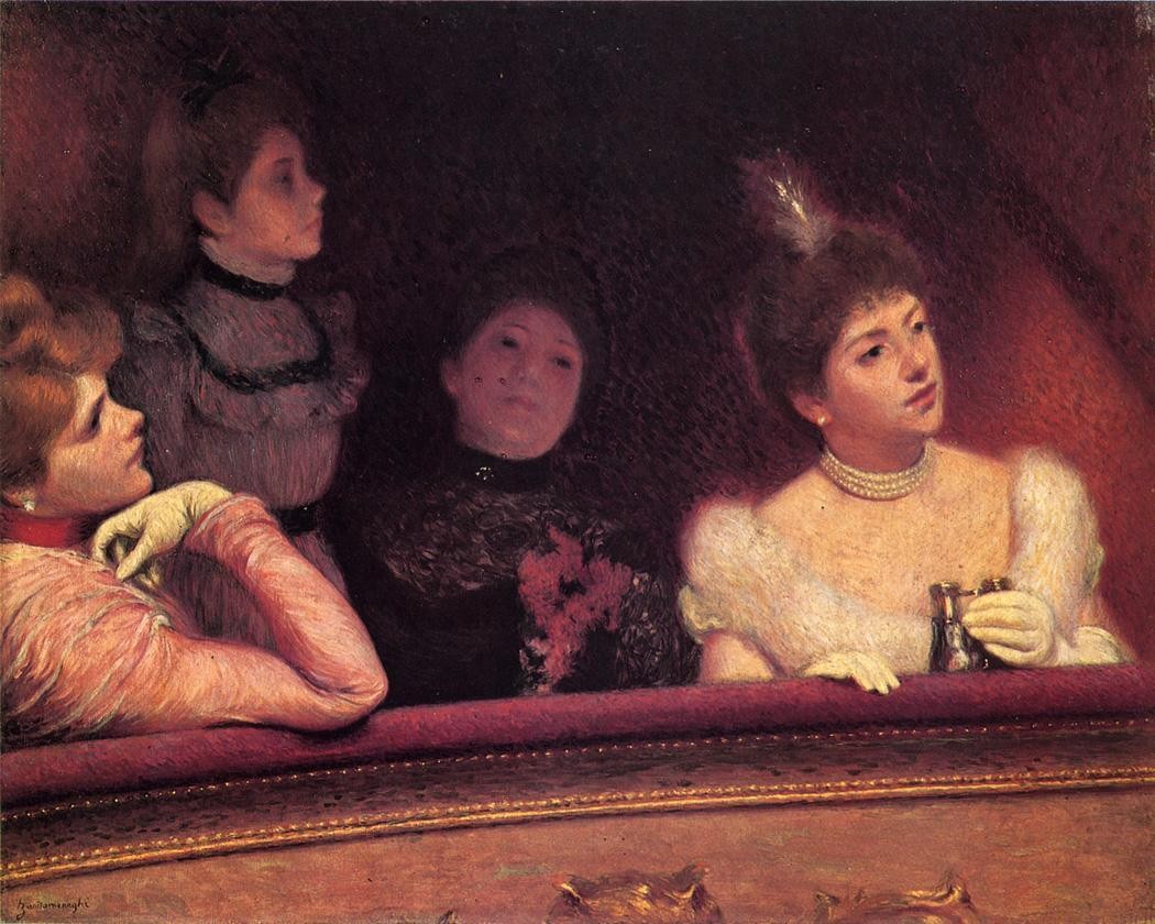 At the Theater by Federico Zandomeneghi